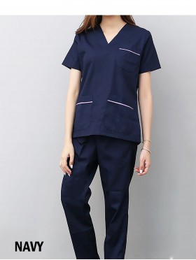 Female Embroidered Nurse Suit W/ Pockets
